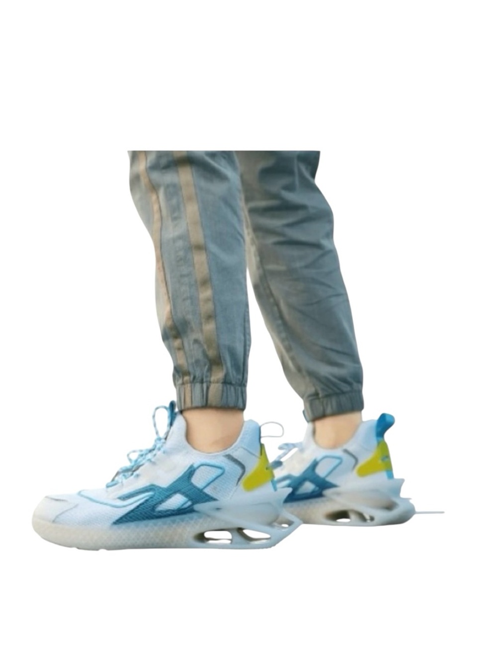 Mazino PLASMA Sneakers White and Teal Men’s Size 10 1/2